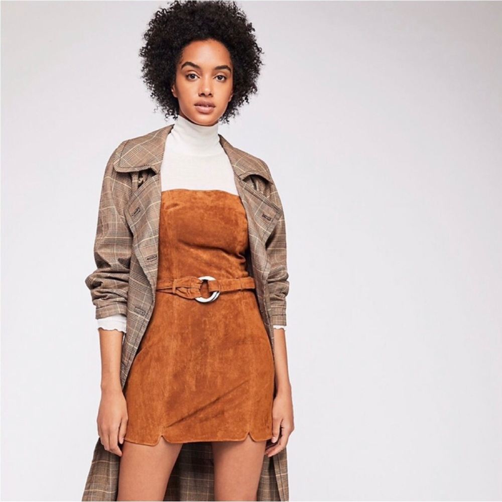 NWT Free People Bet On It Suede Mini Dress